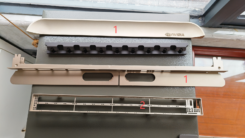 Extruded aluminum server trim components